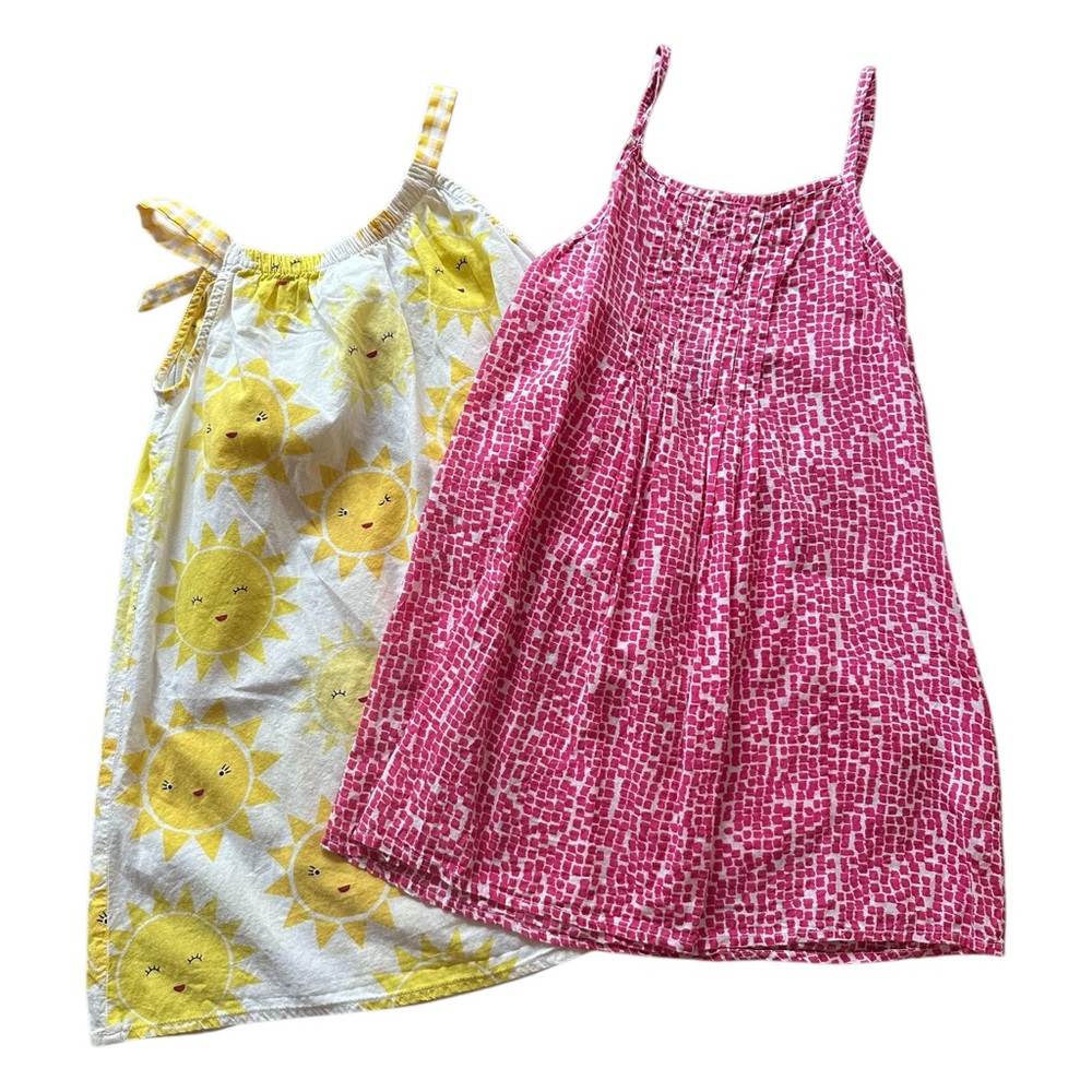 Set of 2 Sun Dresses Sz 5-6 Pink Chicken